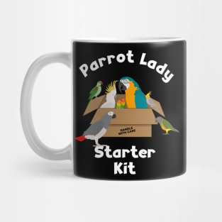 Parrot Lady Starter Kit for Bird Lover Mug